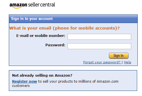 how to sign up for amazon seller account