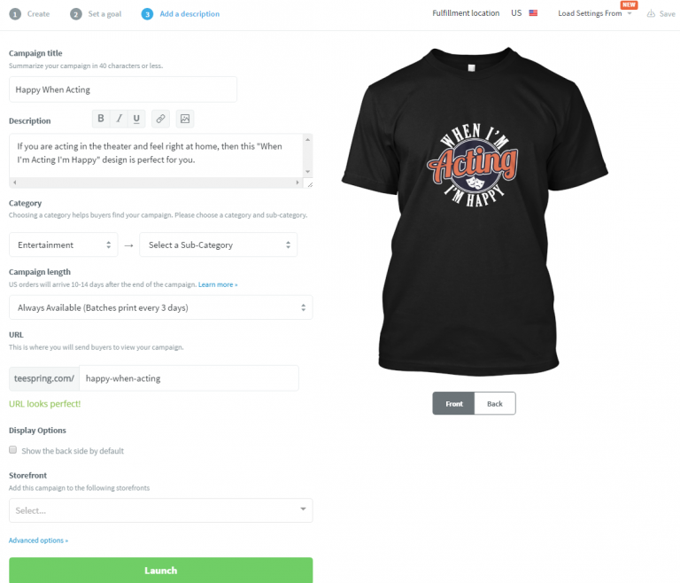 teespring integration with amazon