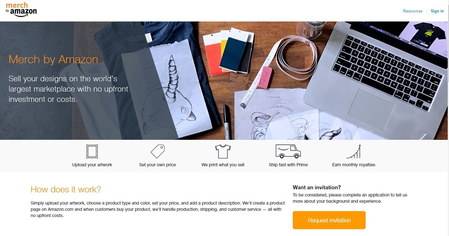 Merch by Amazon Signup Page - How To Sign Up And Get Accepted - Merch