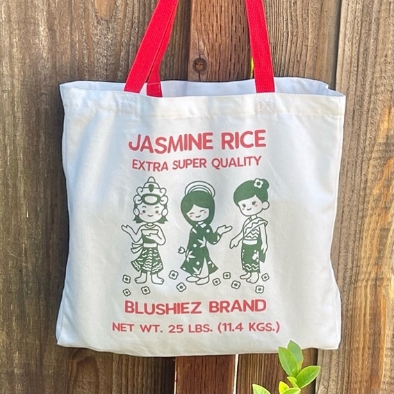 Jasmine Rice Canvas Tote Bags image 1