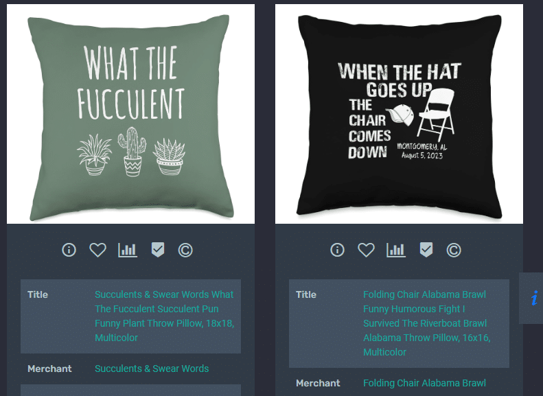 Here are the biggest throw pillow themes on Amazon Merch on Demand