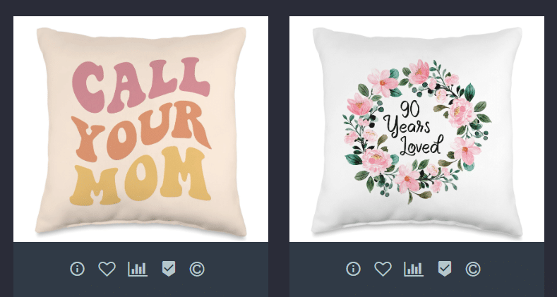 Here are the biggest throw pillow themes on Amazon Merch on Demand