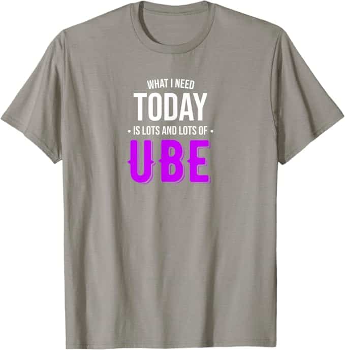 A grey t-shirt with white text Description automatically generated