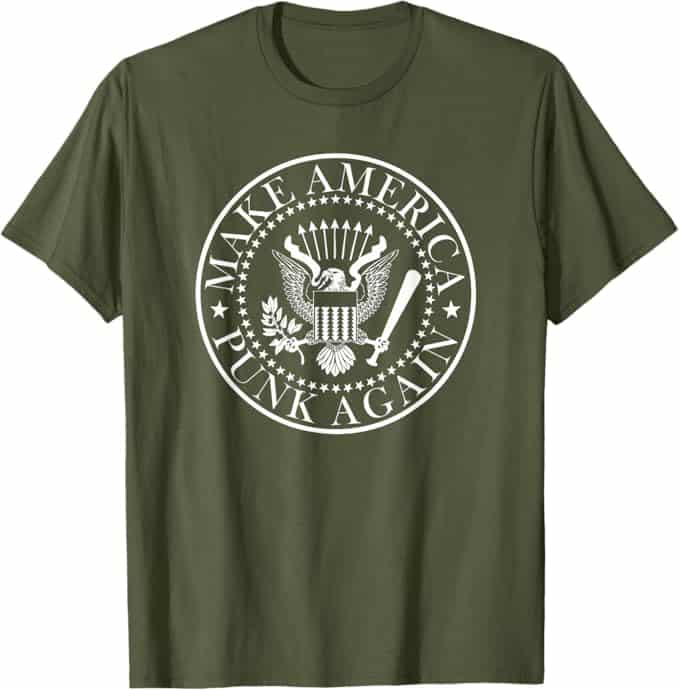 A green t-shirt with a white logo Description automatically generated