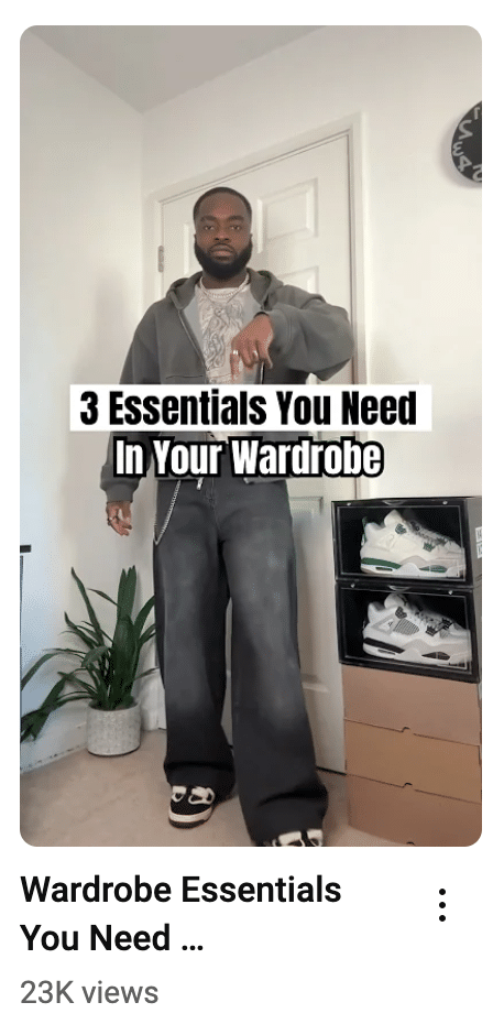 A person standing in front of a shoe rack Description automatically generated