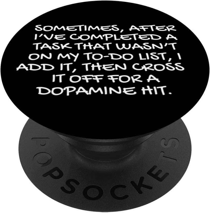 A humorous design appealing to list enthusiasts, perfect for adding personality to phone accessories.