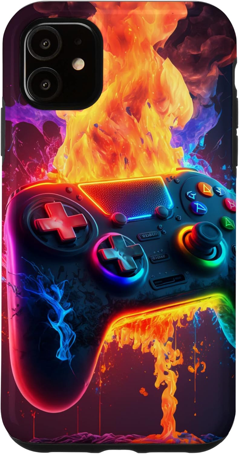 A phone case with a game controller Description automatically generated
