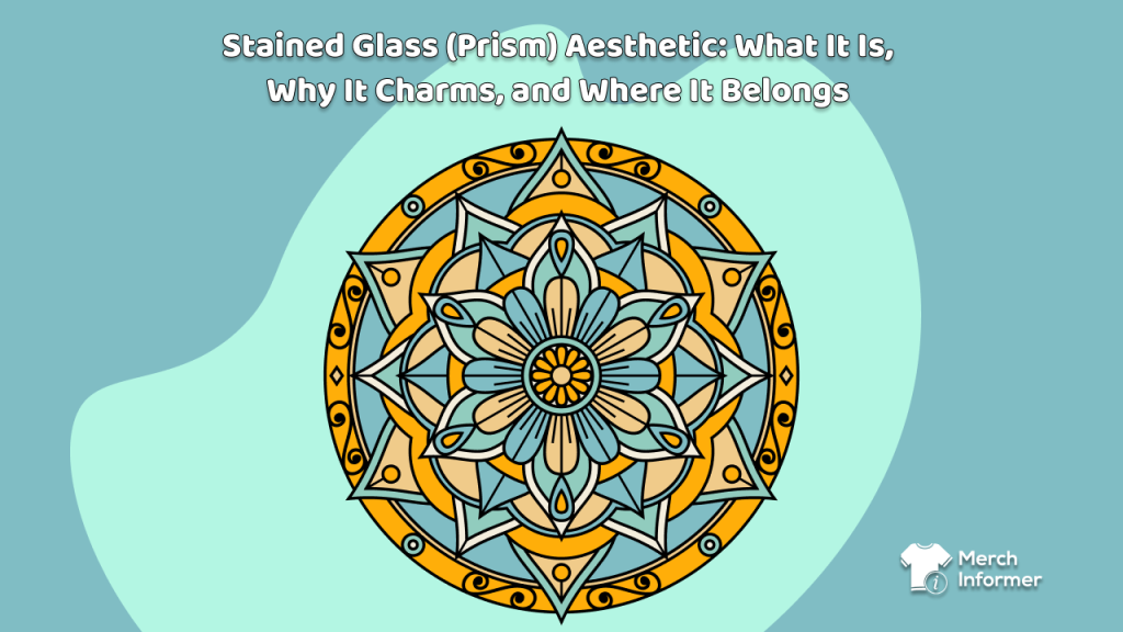stained glass prism design merch