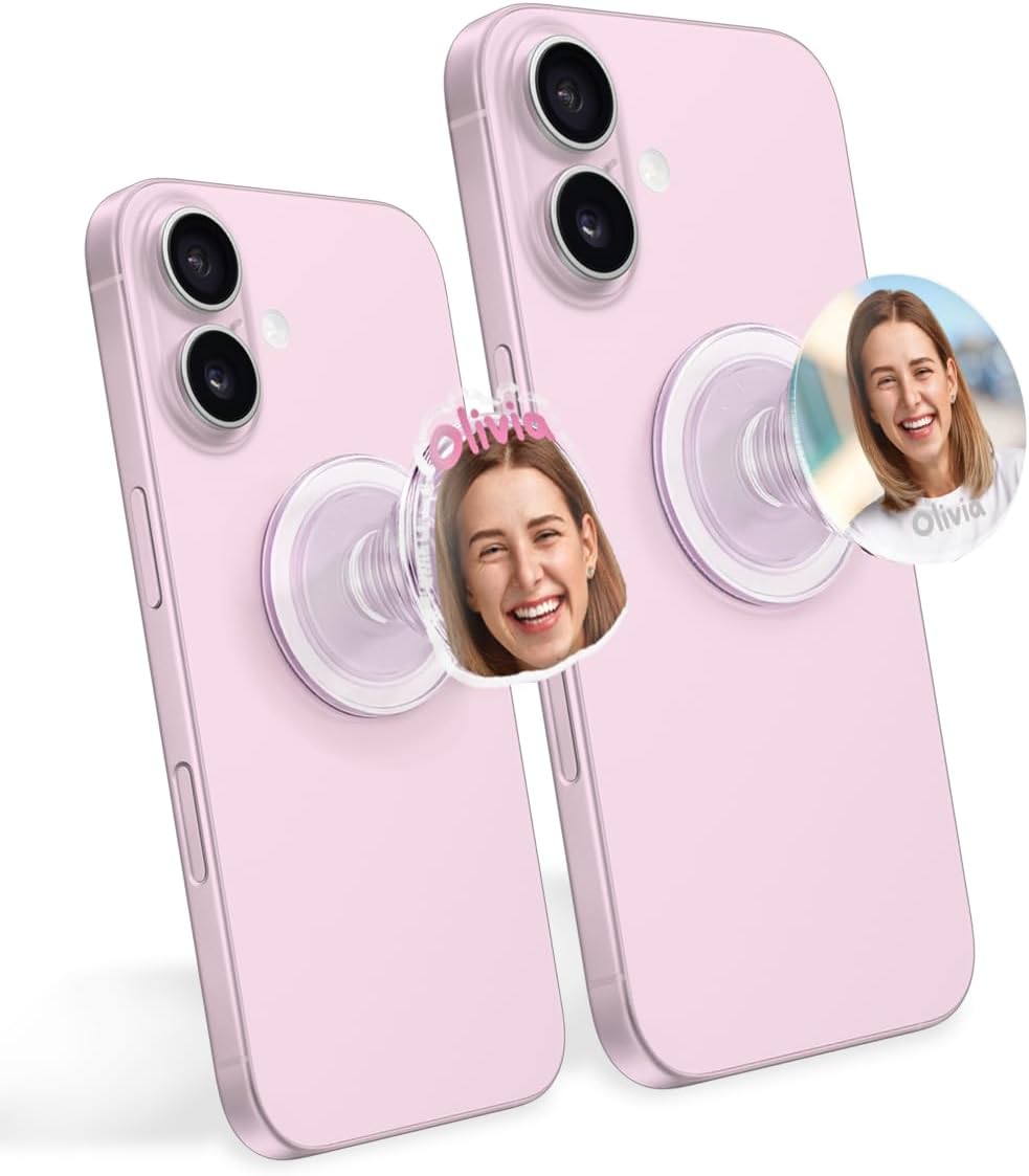 A pink cell phone with a couple of cameras Description automatically generated