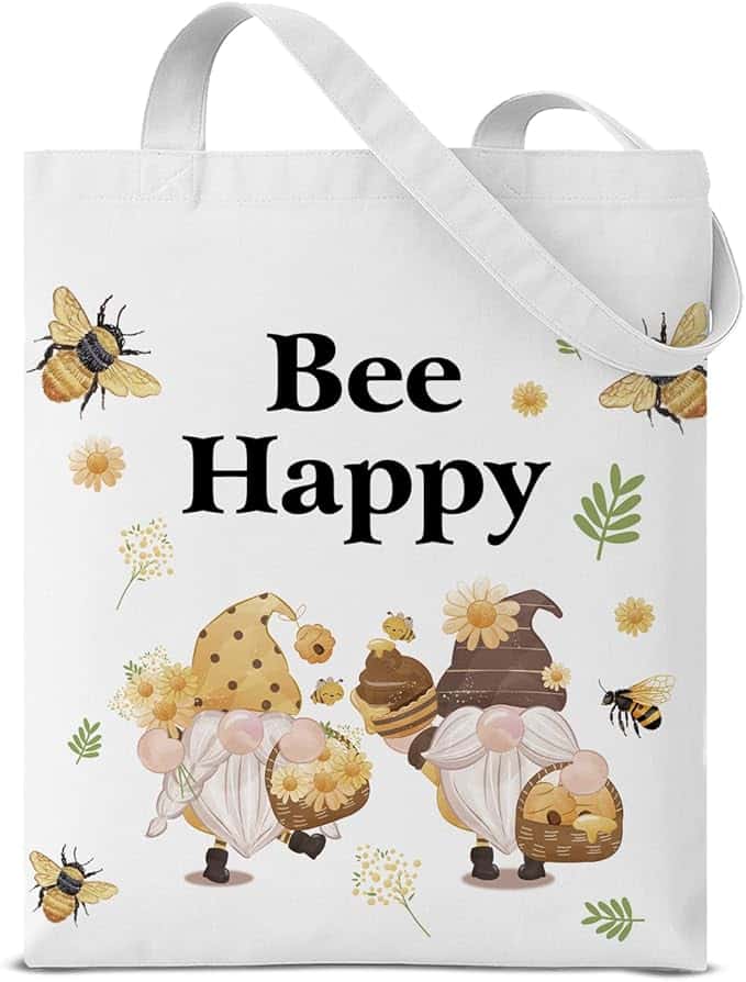 Dumyum Funny Canvas Tote Bag for Women, Aesthetic Reusable Grocery Shoulder Bag for Shopping Travel Daily Commute
