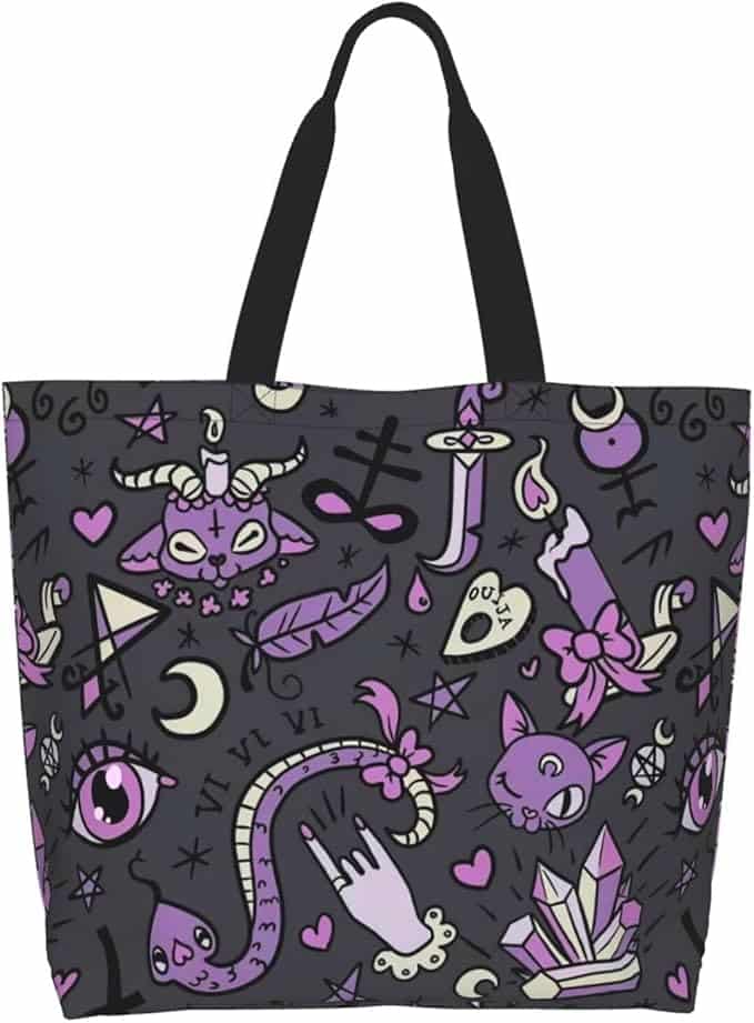 LUVOADALA Camouflage Camo Large Tote Bag Casual Shoulder Bags Reusable Grocery Handbag For Women Travel Shopping Gym