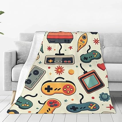 HDFYRVS Watching Blanket Gifts Pattern Flannel Throw Blanket Room Bedding Decor Gifts for Men & Women (50" X60Inch)
