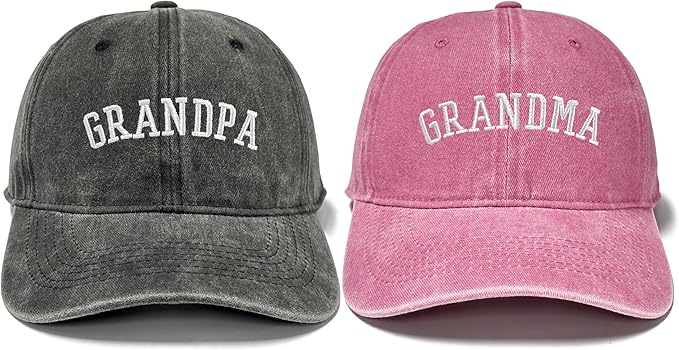 GDIQ Men Women Couple Matching Baseball Hat for Grandpa Grandma Abuela Abuelo Hubby Wifey Uncle and Auntie