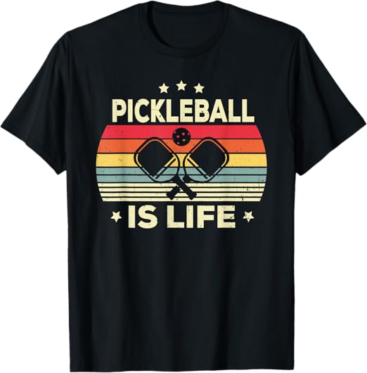 Pickleball Is Life Girls Women Men Boys Pickleball Vintage T-Shirt